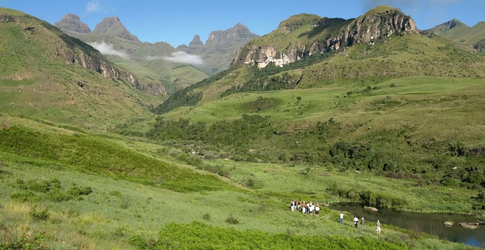 Hike in the Drakensberg Mountains