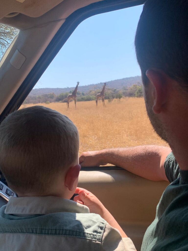 Lian and his family on safari in South Africa