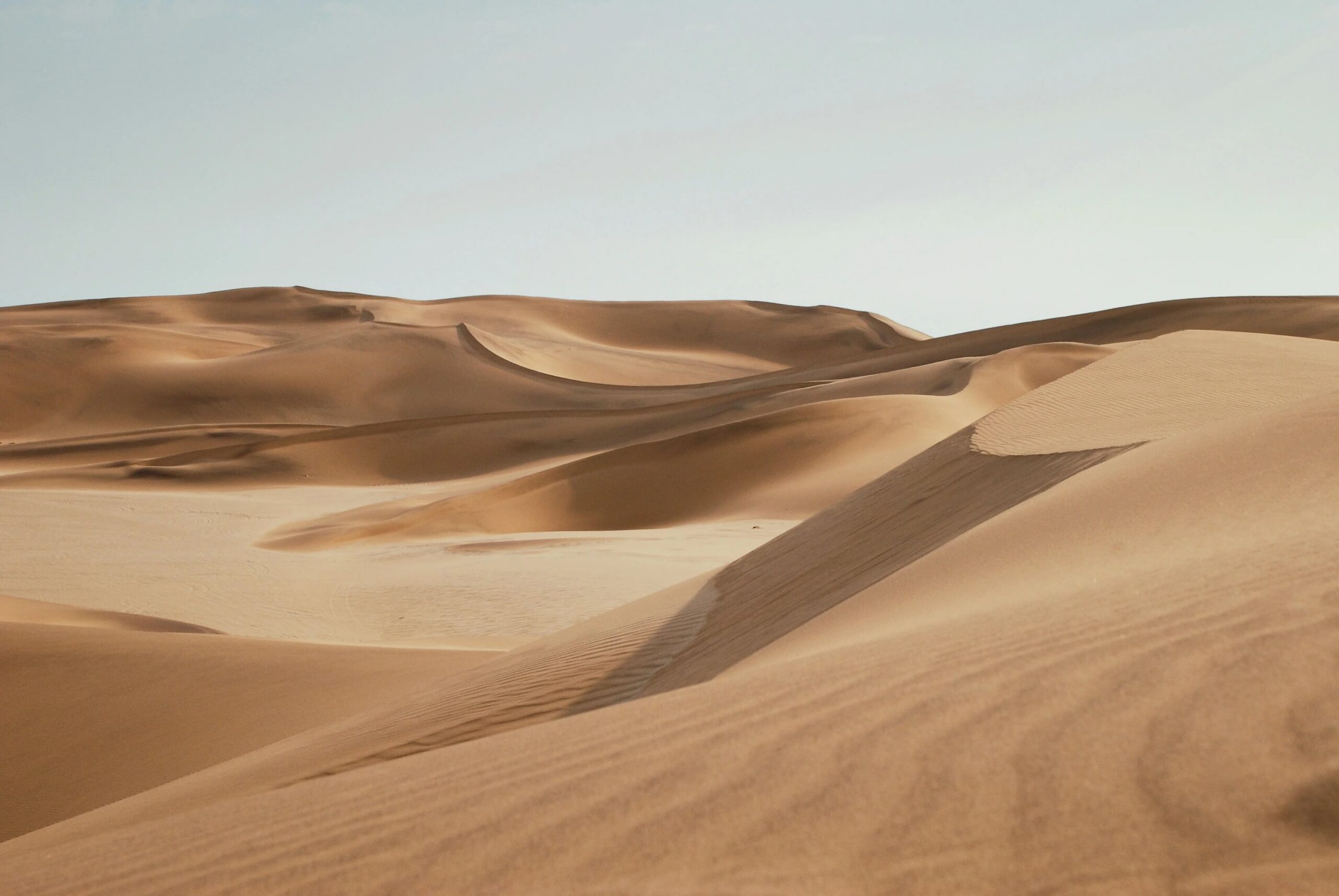 Rolling dunes in the Namib desert of Namibia