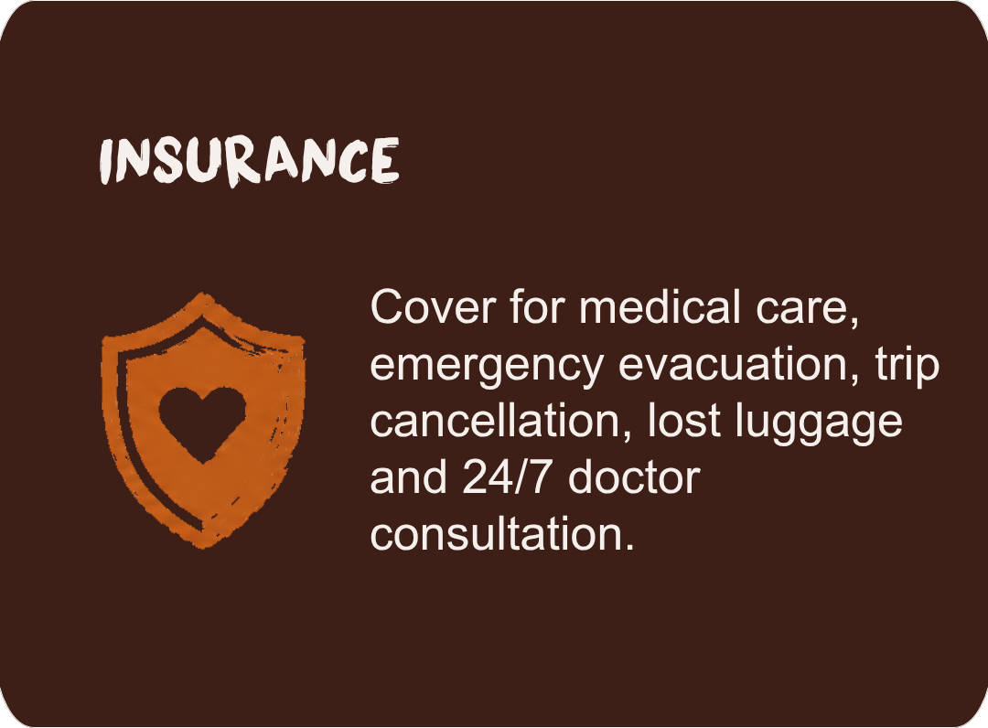 Travel and medical insurance
