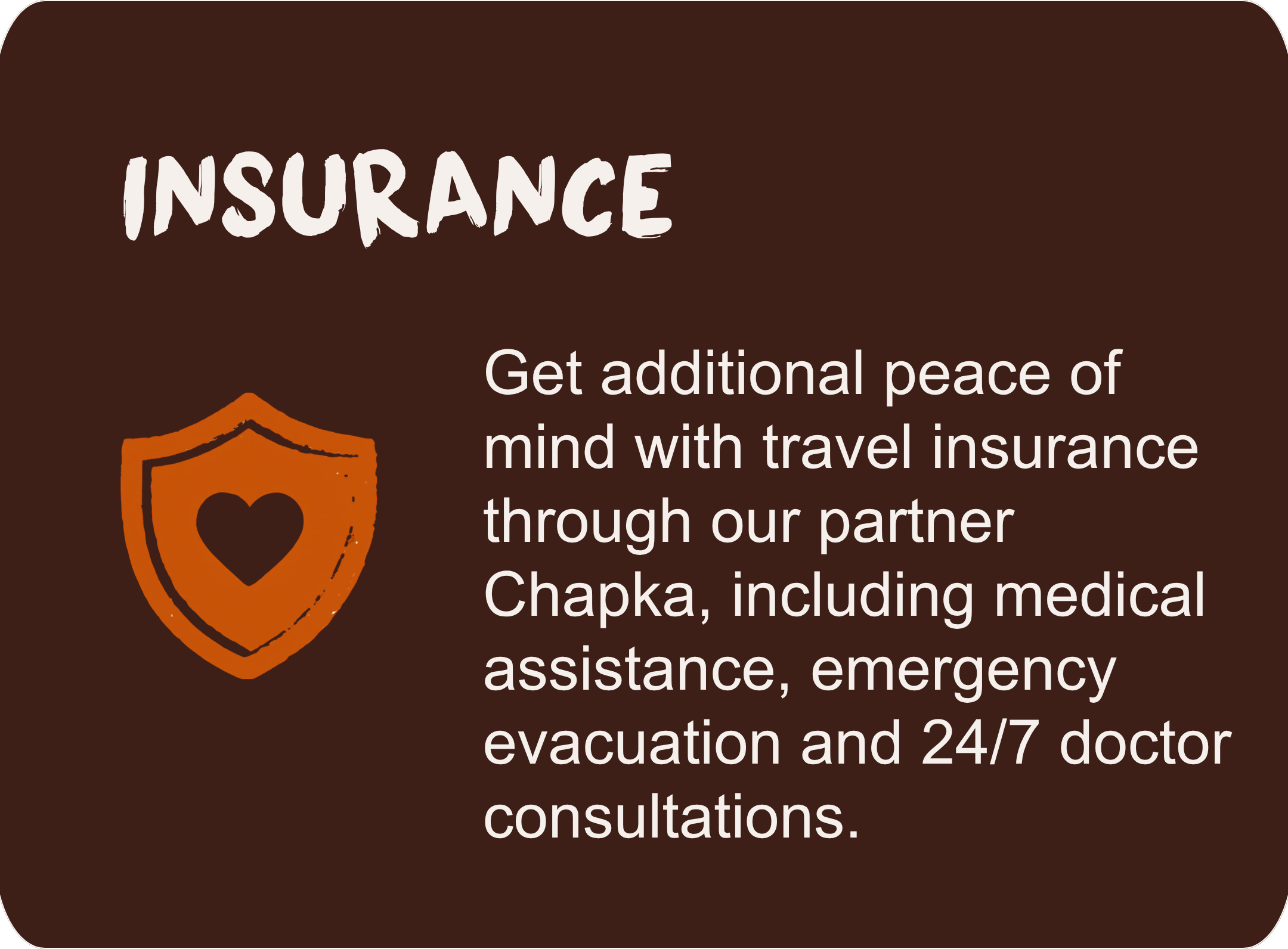 Travel and medical insurance