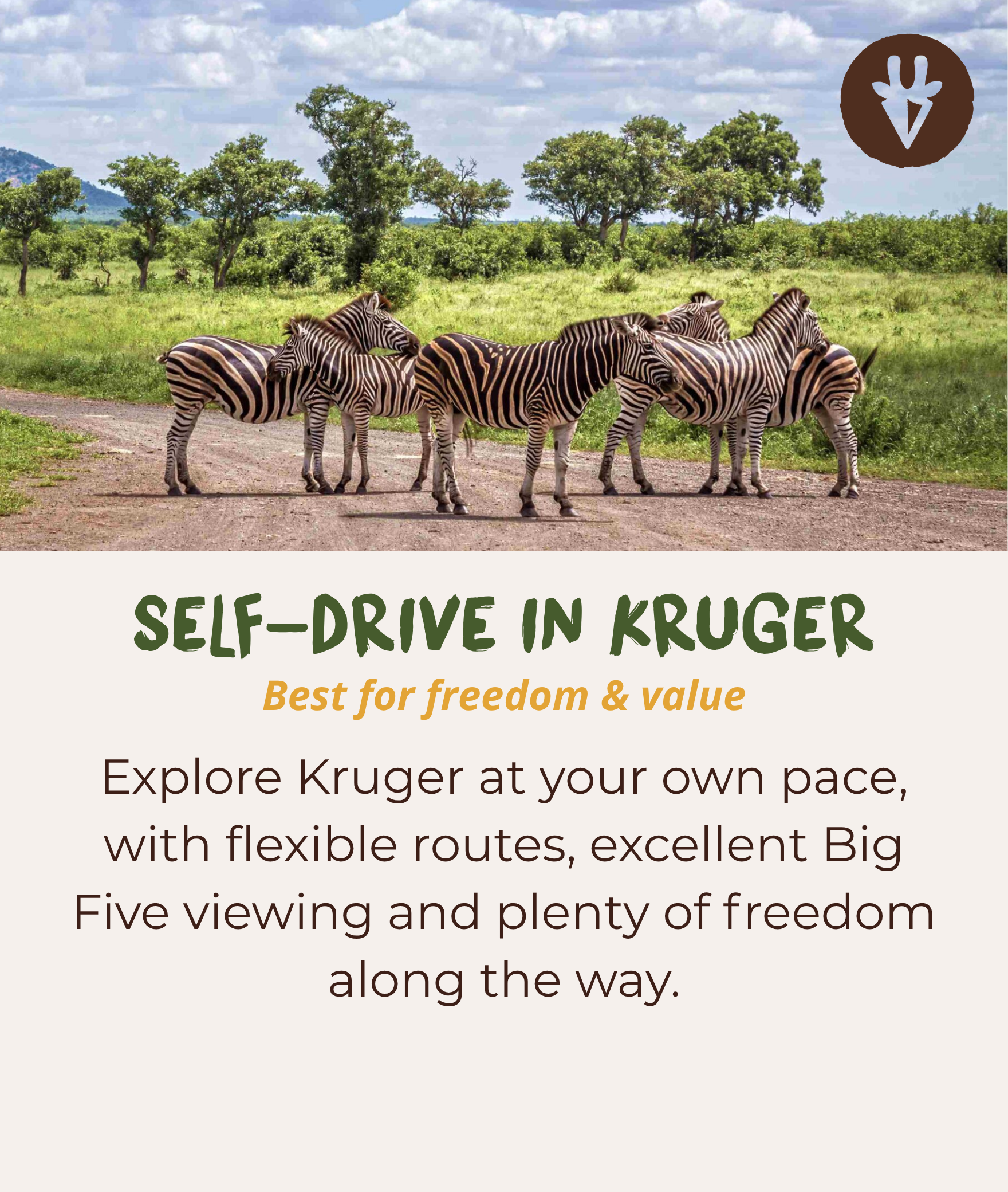 Self-drive safari in Kruger, best for freedom, value and exploring at your own pace.