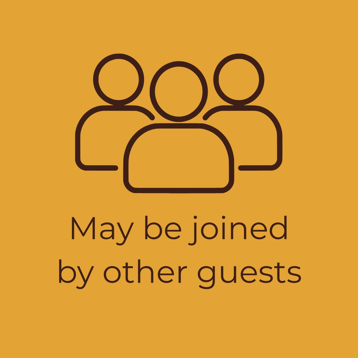 May be joined by other guests